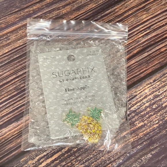 SUGARFIX by BaubleBar Crystal Pineapple Drop Earrings - Picture 4 of 6